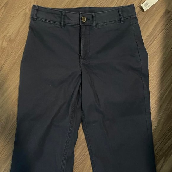 Old Navy Wide Leg Navy Ankle Pants - Picture 1 of 1